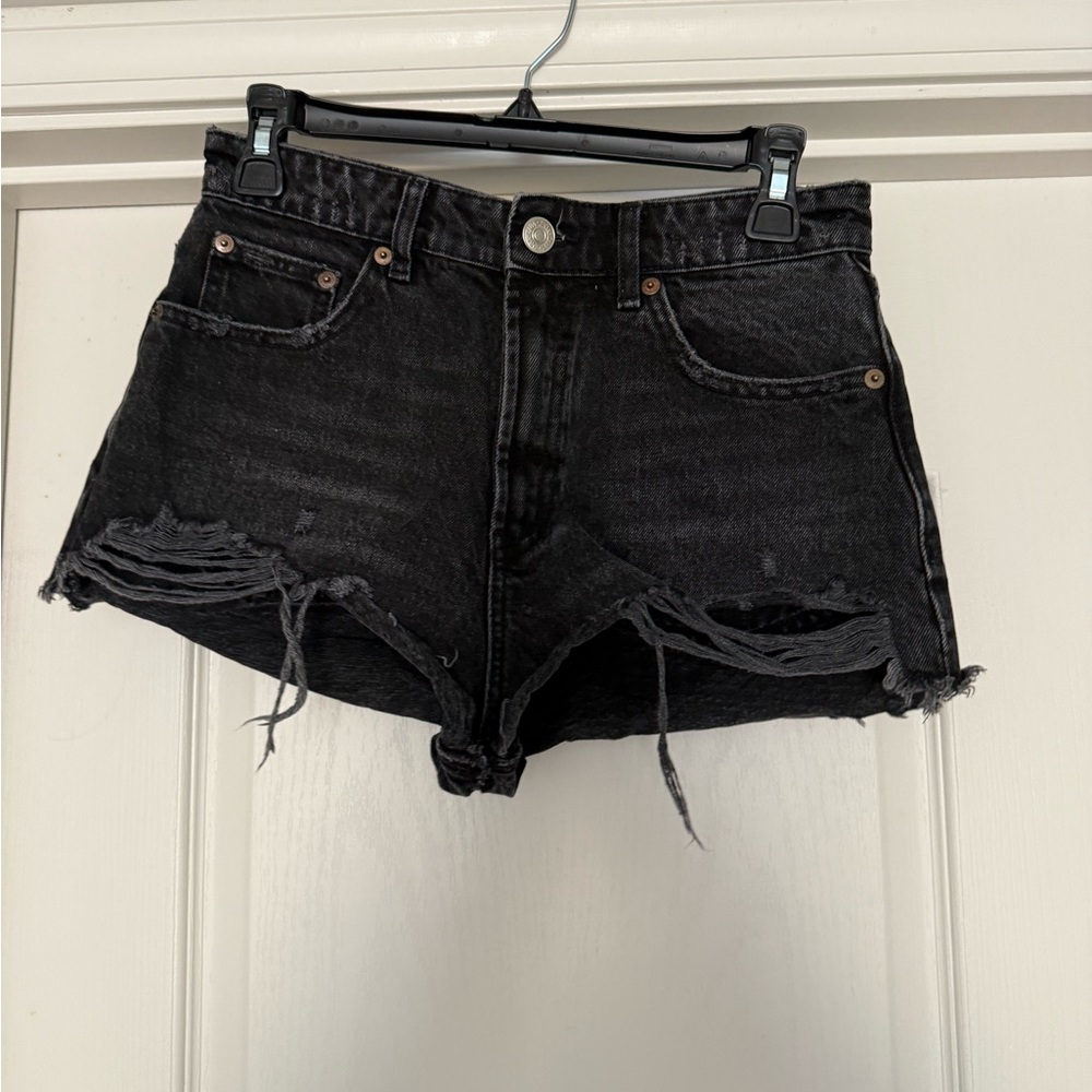 Zara black Jean shorts size 4